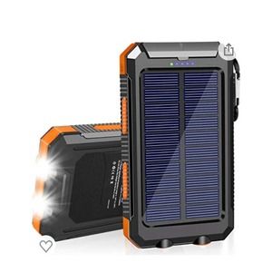 Solar Charger 20000mAh Solar Power Bank Waterproof Portable Charger